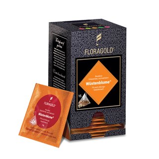 Rooibos Wstenblume 15er Box Pyramiden Teebeutel von Floragold