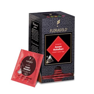 Schwarztee Assam Mokalbari® Pyramiden Teebeutel von Floragold
